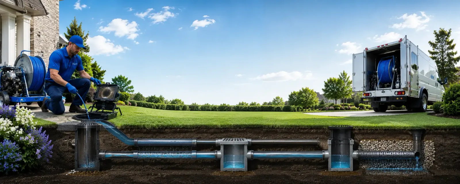 Outdoor drain cleaning information for Bourneville, OH